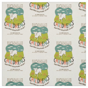 Vintage Kinderkunst Stoff