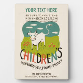 Vintage Kinderkunstmaler Fotoplatte (Vorderseite)