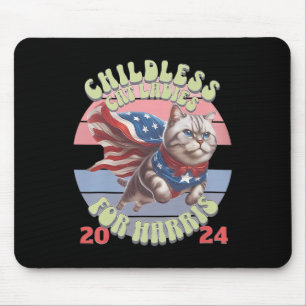 Vintage kinderlose Katzen Ladys for Kamala Harris  Mousepad