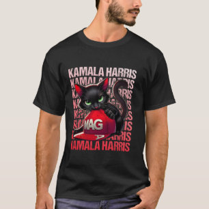 Vintage kinderlose Katzen Ladys für Kamala Harris T-Shirt