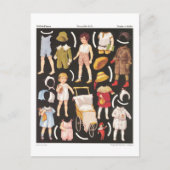 Vintage Kinderpapiere Postkarte (Vorderseite)