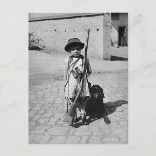 Vintage Kinderpostkarte Postkarte (Vorderseite)