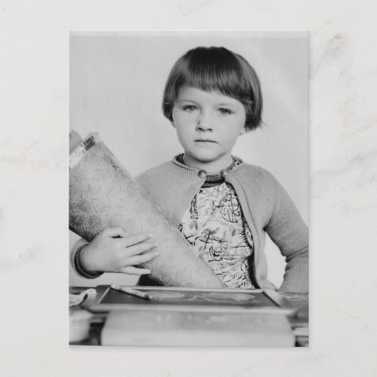 Vintage Kinderpostkarte Postkarte (Vorderseite)