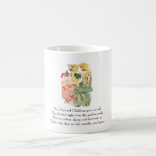 Vintage Kinderreim Senf Essen Süße Kinder Kaffeetasse