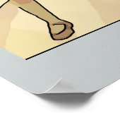 Vintage Kinderübung am Strand Poster (Ecke)