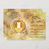 Vintage Kinderwagen Save the Date Karte (Vorne/Hinten)