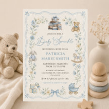 Vintage-Kinderzimmer-blaue-Blumen-Einladung-zur-Ba