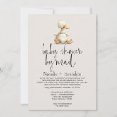 Vintage Kinderzimmer-Tiere per Mail Kinderdusche Einladung (Vorderseite)