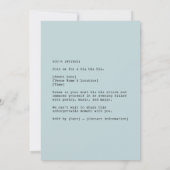 Vintage Kindheit Sweetheart Kiss Einladung (Rückseite)