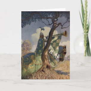 Vintage King Arthur Serie 5 Grußkarte Karte