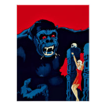 Vintage King Kong Filmplakat (1933)