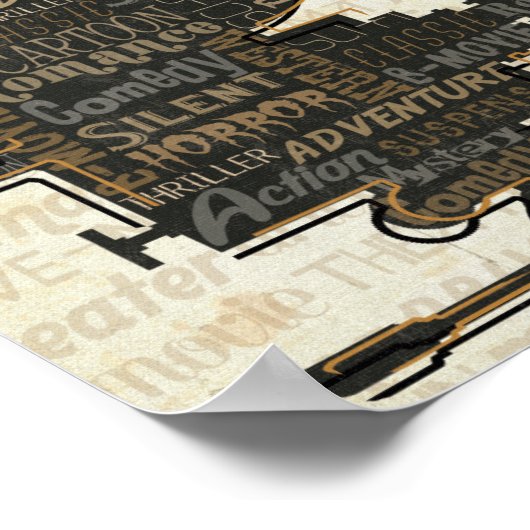 Vintage Kinokamera Poster (Ecke)