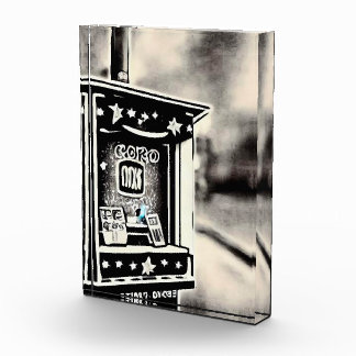 Vintage Kinokartenhäuschen Fotoblock