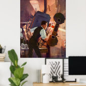 Vintage Kinoprojektionistin Filmkamera Poster (Heimbüro)