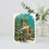 Vintage Kirche Postkarte (Stehend Vorderseite)
