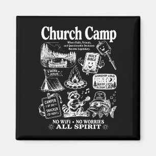 Vintage Kirchenlager christlicher Camper Camping G Magnet