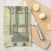 Vintage Kirchentür Eintritt Renaissance Architektu Geschirrtuch (Viertel Falte)