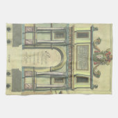 Vintage Kirchentür Eintritt Renaissance Architektu Geschirrtuch (Horizontal)
