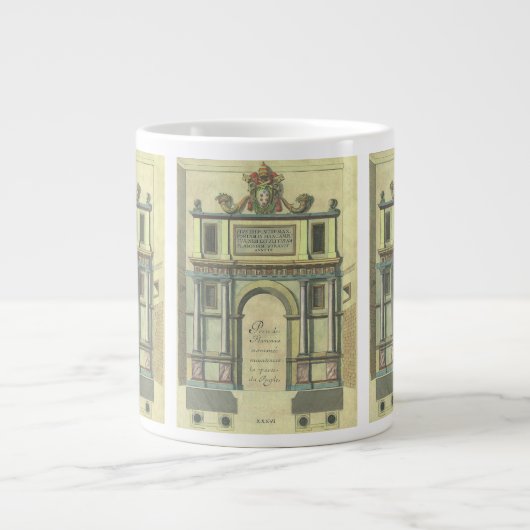 Vintage Kirchentür Eintritt Renaissance Architektu Jumbo-Tasse (Vorderseite)