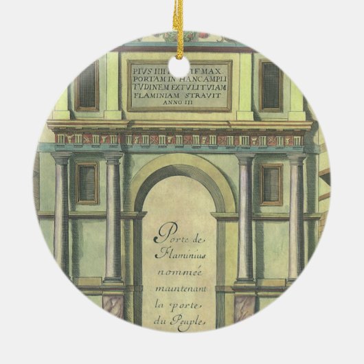 Vintage Kirchentür Eintritt Renaissance Architektu Keramik Ornament (Hinten)