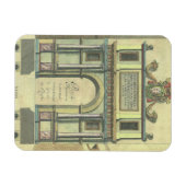Vintage Kirchentür Eintritt Renaissance Architektu Magnet (Horizontal)