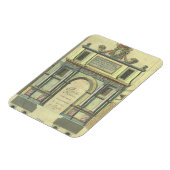 Vintage Kirchentür Eintritt Renaissance Architektu Magnet (Linke Seite)