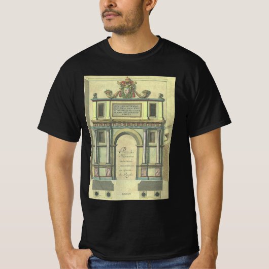 Vintage Kirchentür Eintritt Renaissance Architektu T-Shirt (Vorderseite)