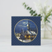 Vintage kirchliche Weihnachtskarten Feiertagskarte (Stehend Vorderseite)