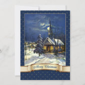 Vintage kirchliche Weihnachtskarten Feiertagskarte (Vorderseite)