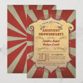 Vintage-Kirmes-Einladungen für jede Party oder Sho Einladung (Vorne/Hinten)
