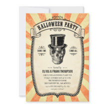 Vintage-Kirmes-Show-Halloween-Einladungen