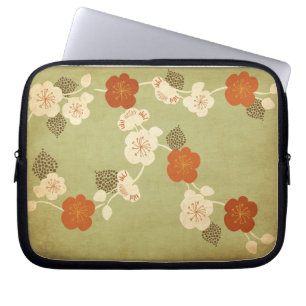 Vintage Kirschblüte-Elektronik-Hülse Laptopschutzhülle
