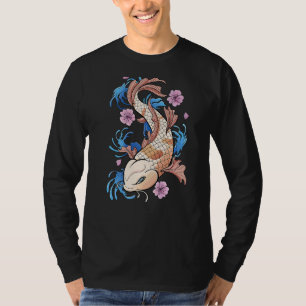 Vintage Kirschblüte I Japanischer Fisch I Koi Karp T-Shirt