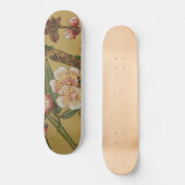 Vintage Kirschblüten Antike Asiatische Kunst Skateboard (Vorderseite)