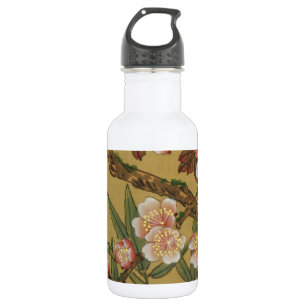 Vintage Kirschblüten Asiatische Japanische Blumen Edelstahlflasche
