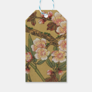 Vintage Kirschblüten Asiatische Japanische Blumen Geschenkanhänger