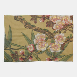 Vintage Kirschblüten Asiatische Japanische Blumen Küchentuch