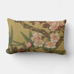 Vintage Kirschblüten Asiatische Japanische Blumen Lendenkissen