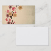 Vintage Kirschblüten-Baum Geschäfts-Karte Visitenkarte (Vorne/Hinten)