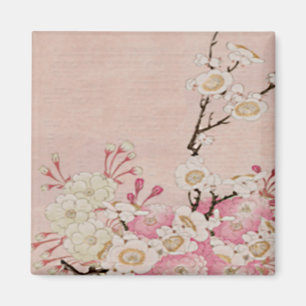 Vintage Kirschblüten-Japanisch Magnet