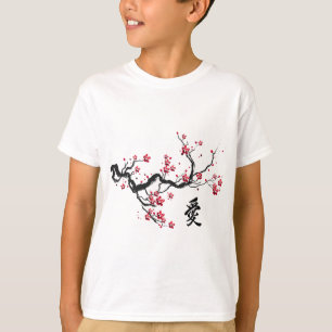 Vintage-Kirschblüten-Japanische-Kultur-Grafisch T-Shirt