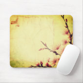 Vintage Kirschblüten Mousepad (Mit Mouse)