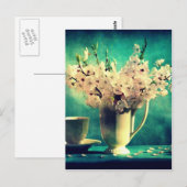Vintage Kirschblüten Postkarte (Vorne/Hinten)