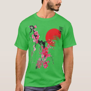 Vintage-Kirschblüten-Sakura Japanische Sak T-Shirt