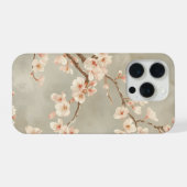 Vintage-Kirschblüten-Sakura-Zweig iPhone Hülle (Rückseite (Horizontal))