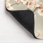 Vintage-Kirschblüten-Sakura-Zweig Mousepad (Ecke)