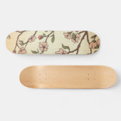 Vintage Kirschblütenkunst Skateboard (Horizontal)