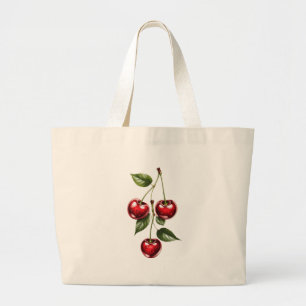 Vintage-Kirsche-Illustration Tasche