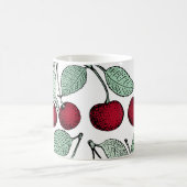 Vintage Kirsche nahtlos. Hintergrund Kaffeetasse (Mittel)