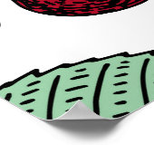 Vintage Kirsche nahtlos. Hintergrund Poster (Ecke)